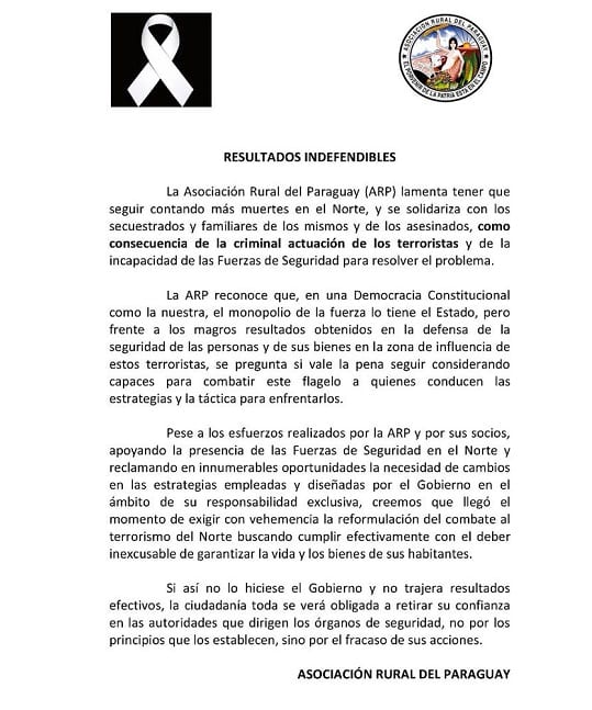 Critican al Gobierno y tildan de incapaces a las fuerzas de seguridad