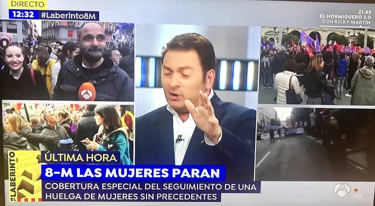 Medios españoles se quedan sin conductoras por el 8M
