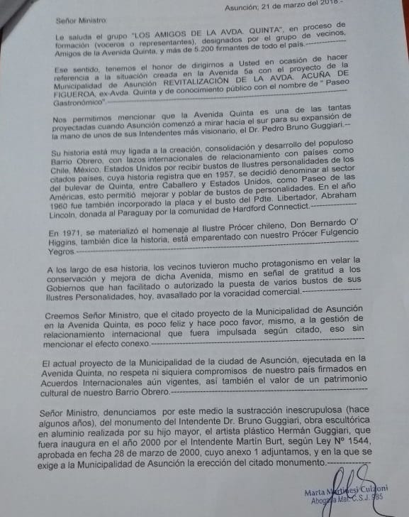 Exigen demolición de casetas sobre Quinta