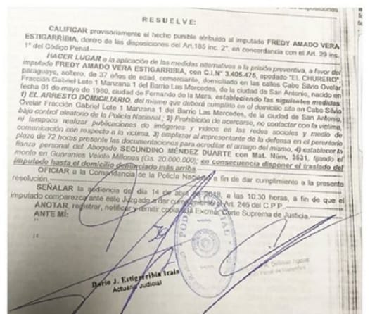Varias prohibiciones para El Churero