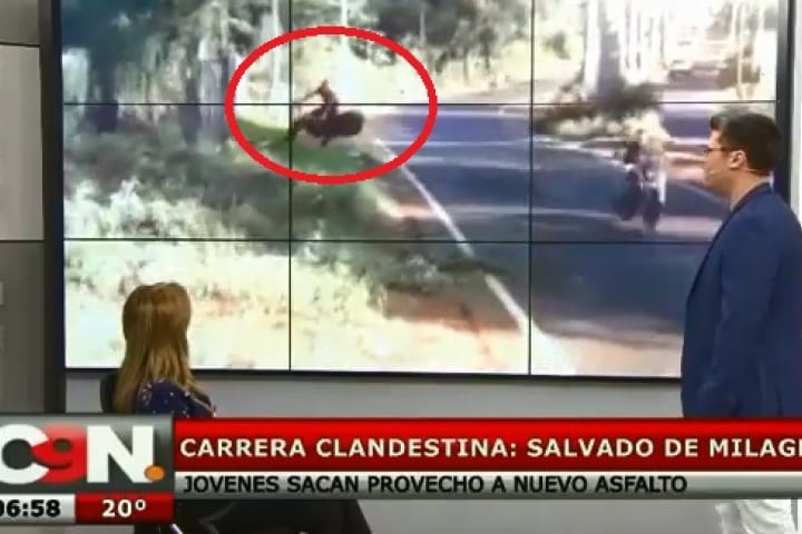 Un herido de gravedad en carrera clandestina