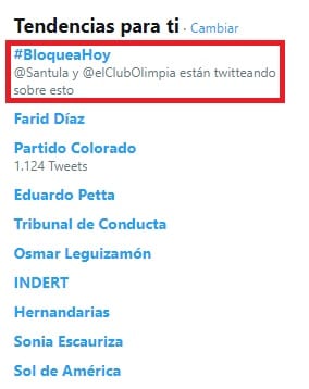 Tras criticada publicación, Olimpia pide bloquear a medio del Grupo Cartes
