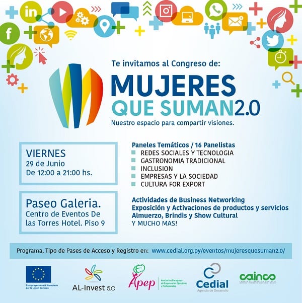 Invitan a nueva edición de “Mujeres que suman 2.0”