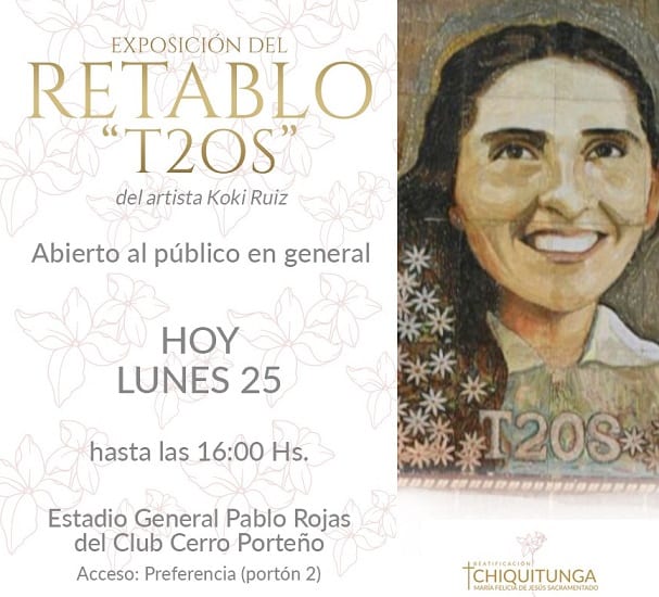 Fieles podrán conocer el retablo de Chiquitunga