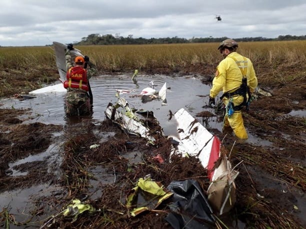 Comparten las primeras imágenes de la avioneta siniestrada