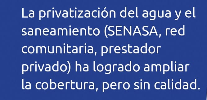 Cobertura de agua y saneamiento son deficientes y de poca calidad en Paraguay