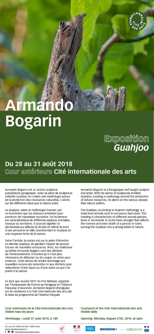 Paraguayo expone por primera vez en sitio internacional de arte francés