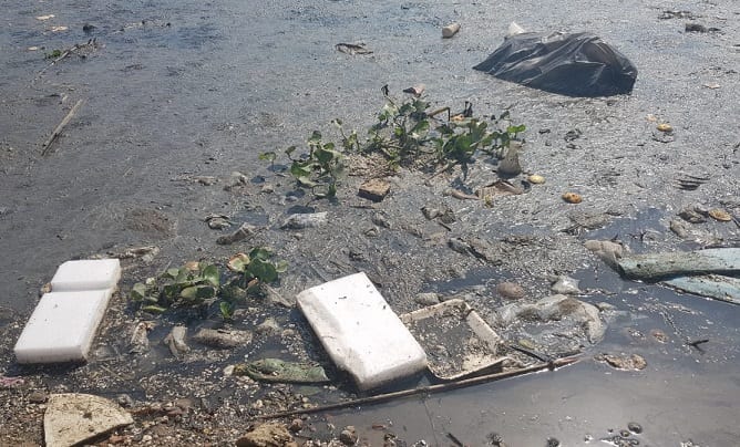 El Mburicaó vierte un líquido nauseabundo al río Paraguay