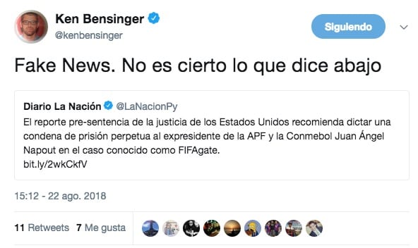 Recomiendan prisión perpetua para Napout, trasciende