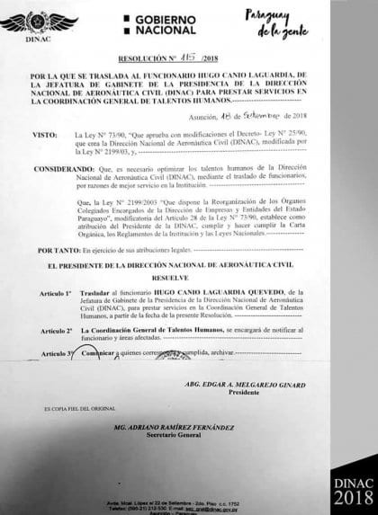 Cambian a funcionarios de la Dinac “fieles a González Daher»