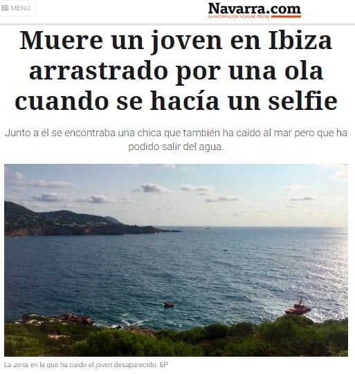 Paraguayo muere llevado por el mar mientras se hacía una selfie