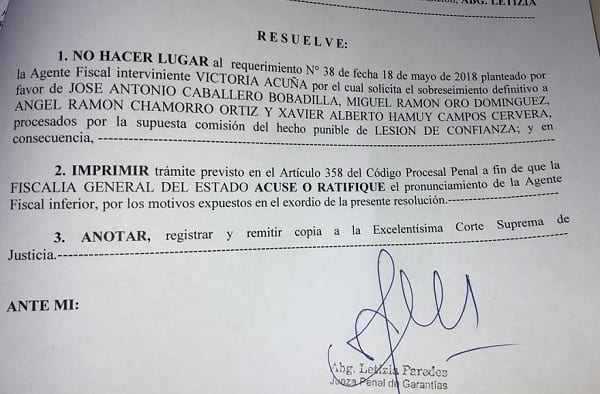 Jueza se opone al sobreseimiento de los directivos de la Caja Bancaria en el caso «Karakú»