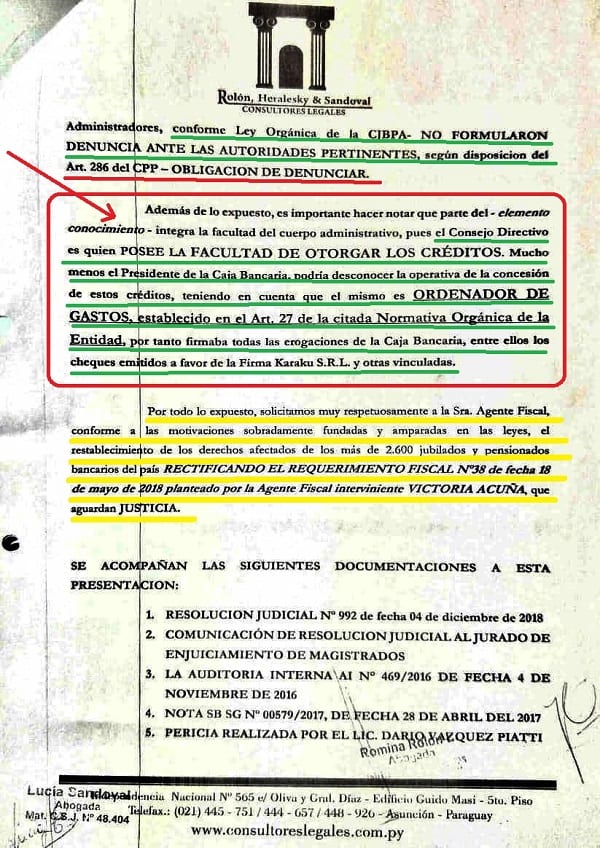Estos son los documentos que revelan irregularidades en la Caja Bancaria