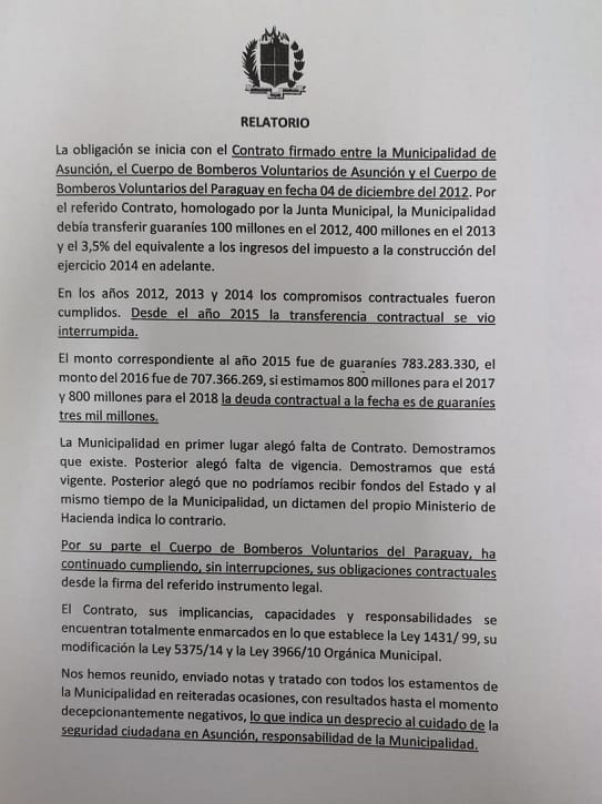 Bomberos Voluntarios claman a Hacienda por desembolso para cubrir gastos