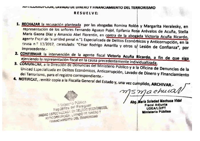 Fiscala busca blanquear a su colega acusada de mal desempeño, denuncian