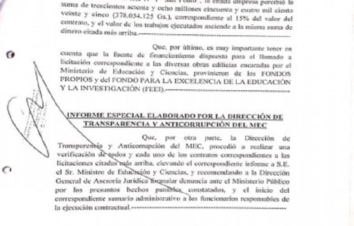 Advierten esquema para despilfarrar dinero en obras del MEC