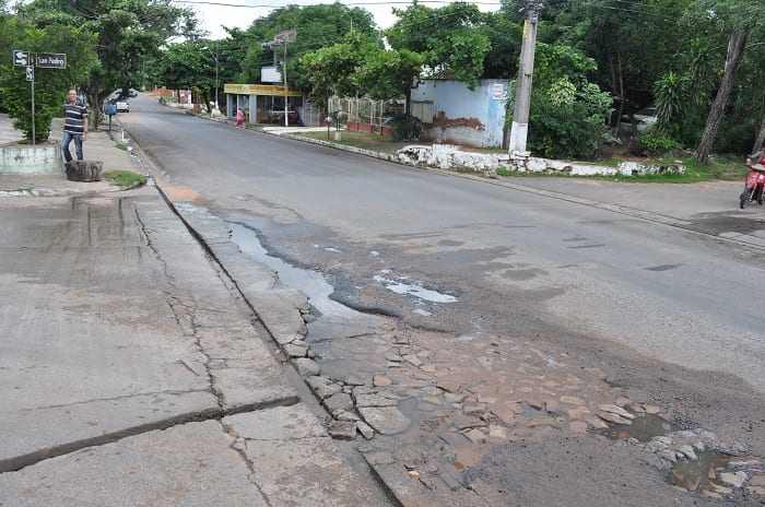 Las calles en mal estado de Lambaré en 12 impactantes imágenes