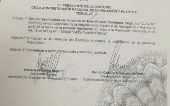 Echan a funcionario público que acompañó denuncia contra Cuevas