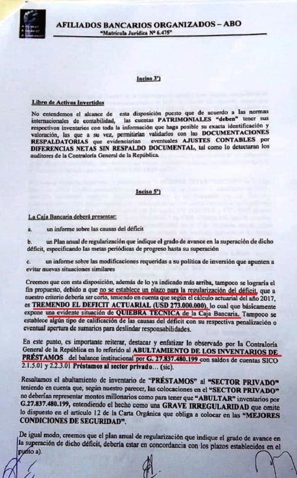 Jubilados reiteran denuncia ante el BCP y exigen intervención de la Caja Bancaria