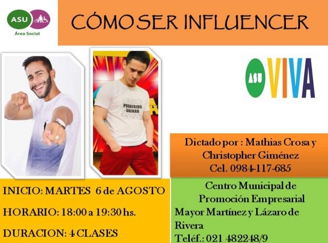 Municipalidad apoya curso para ser influencer