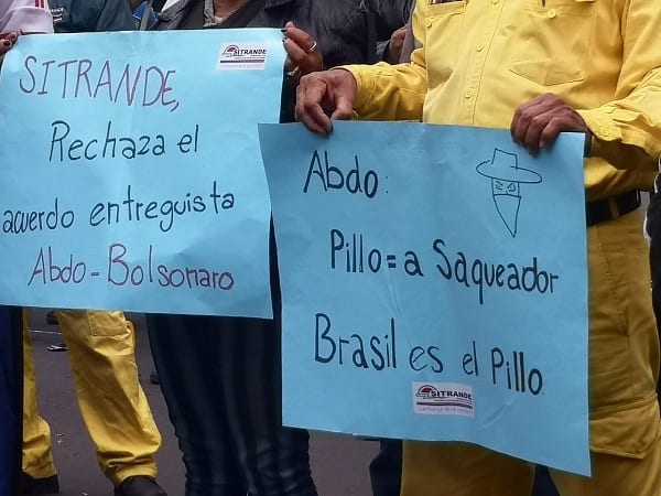 Funcionarios de la Ande en pie de guerra exigen renuncias