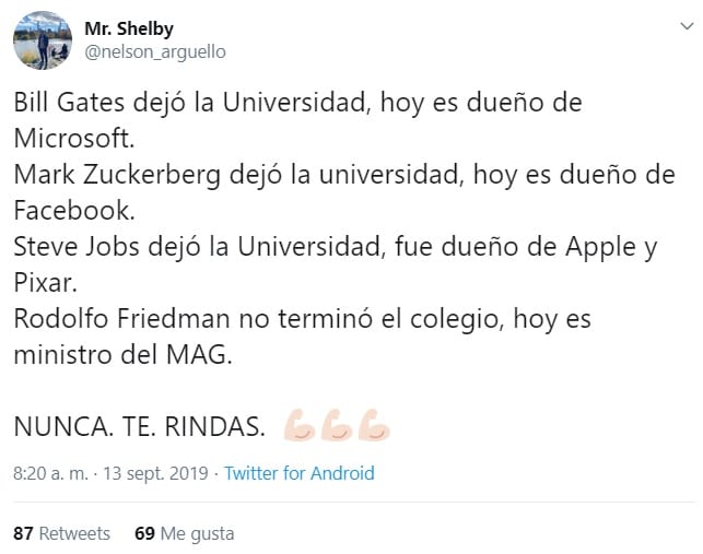 15 picantes tuits y memes sobre Friedmann en el MAG