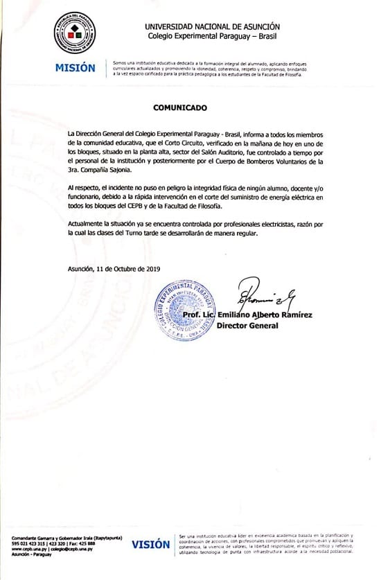 Controlan incendio en la Facultad de Filosofía