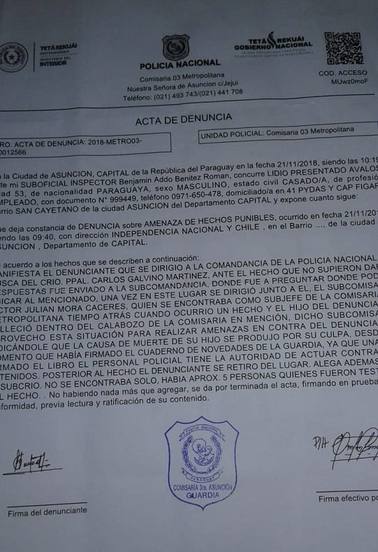 Detienen a padre de joven fallecido en comisaría