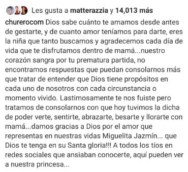 Hija de “El Churero” muere repentinamente