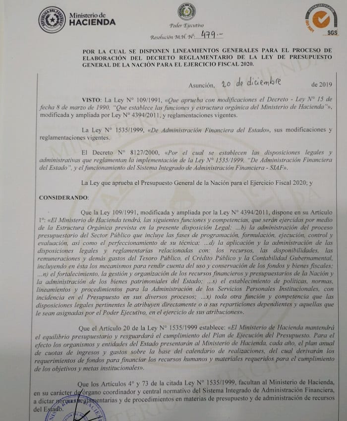 Hacienda resuelve racionalizar pagos de bonificaciones y gratificaciones