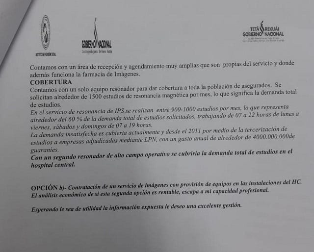 Médicos exigen a IPS que desista de tercerización del servicio de imágenes