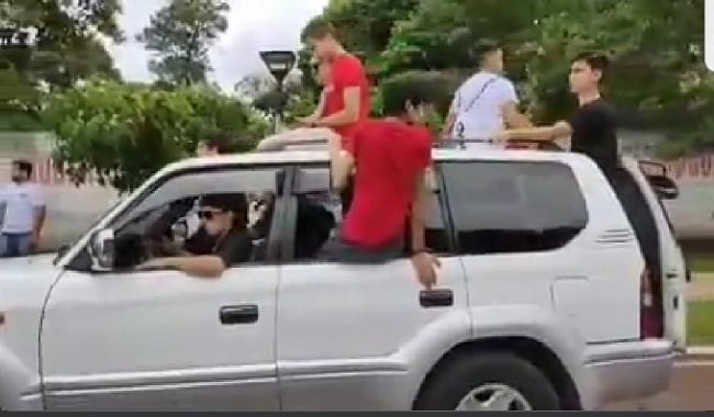 UPD y perreo termina con vehículos en el corralón