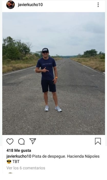 Cucho recuerda la pista de su “Hacienda Nápoles” en un tbt