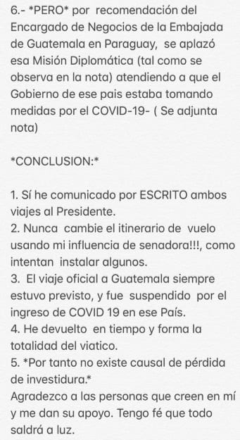 Bajac afirma que no hay causal de pérdida de investidura