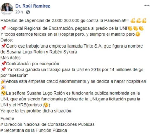 Adjudican millonaria obra a empresa de vicedecana, denuncia médico