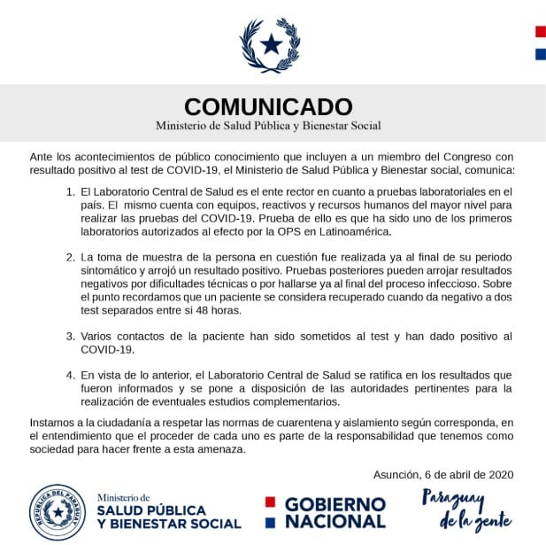 “Varios contactos” de Bajac dieron positivo al coronavirus