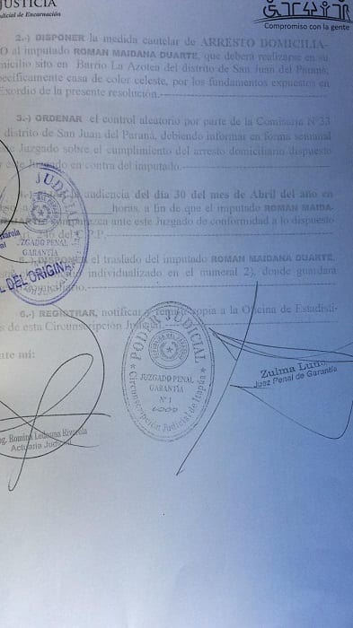 Juez explica caso de arresto en casa de denunciante