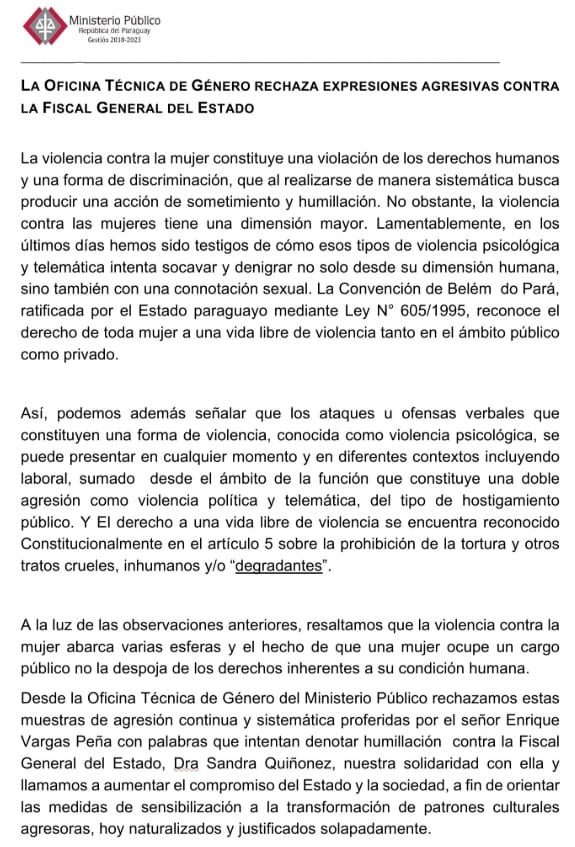 “Basura”, lo más suave de Vargas Peña hacia Sandra Quiñónez