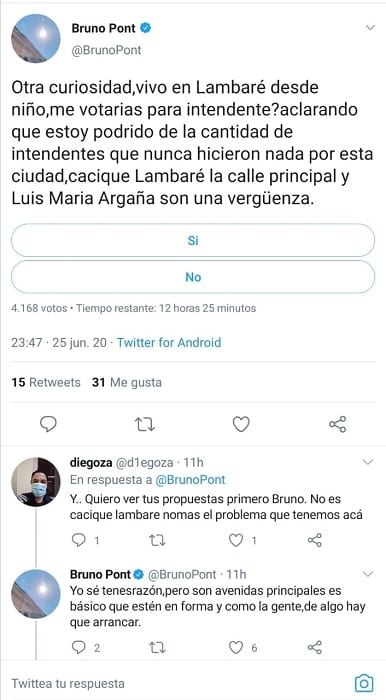 Periodista sondea en redes la posibilidad de canditarse a intendente