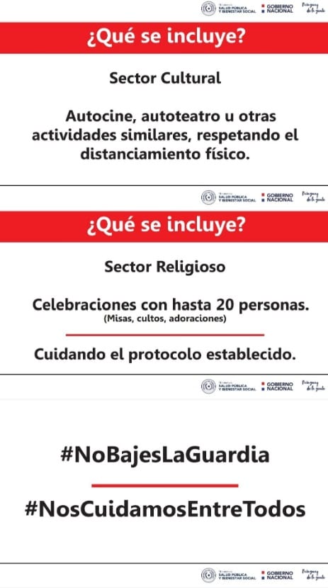 Habilitan misas, gimnasios, restaurantes y defensas de tesis