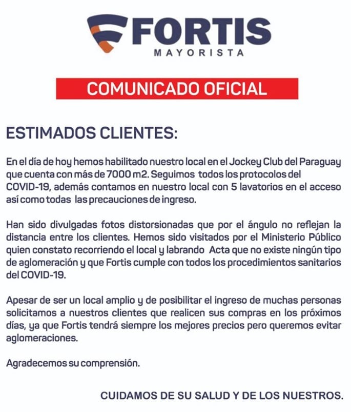 Fortis sostiene que son “fotos distorsionadas” las que corren