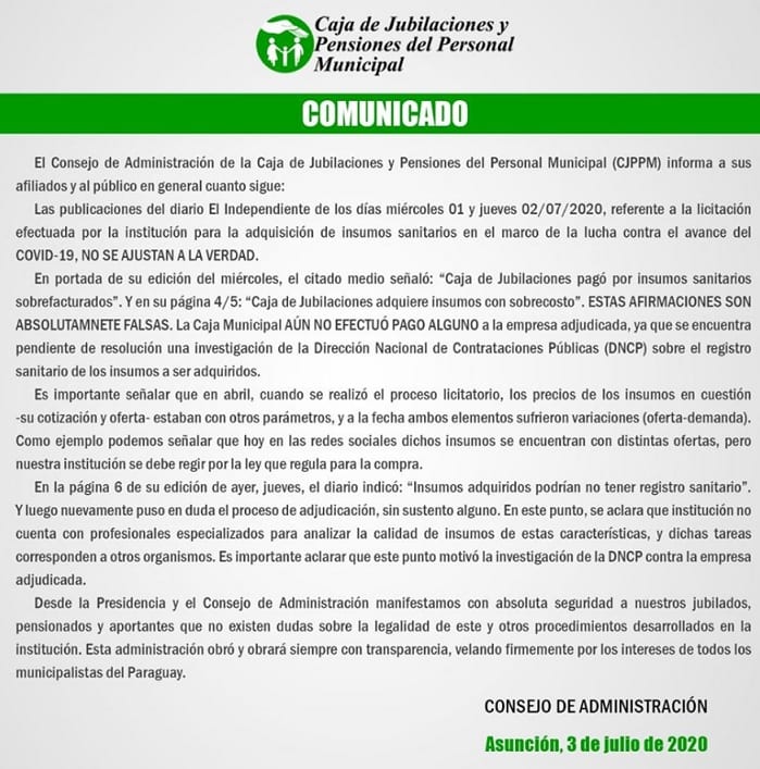 Investigan sobrefacturación en provisión de empresa de exmodelo