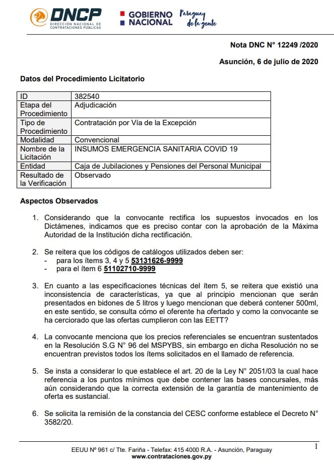 Investigan sobrefacturación en provisión de empresa de exmodelo