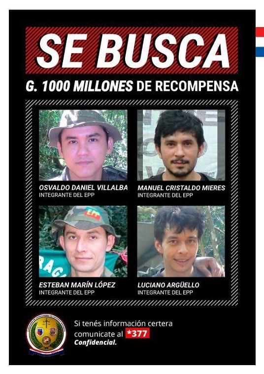 Ofrecen G. 1.000 millones de recompensa por información sobre miembros del EPP