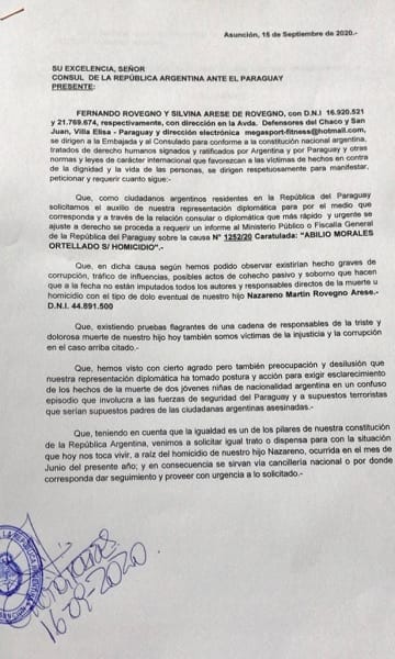 Muerte en explosión: Padres de víctima recurren a Embajada