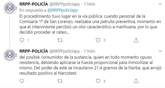 “Policía sabueso” detiene a consumidor de marihuana