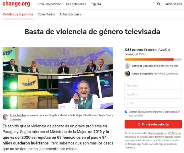 Emprenden campaña para erradicar la violencia de género en programas de TV