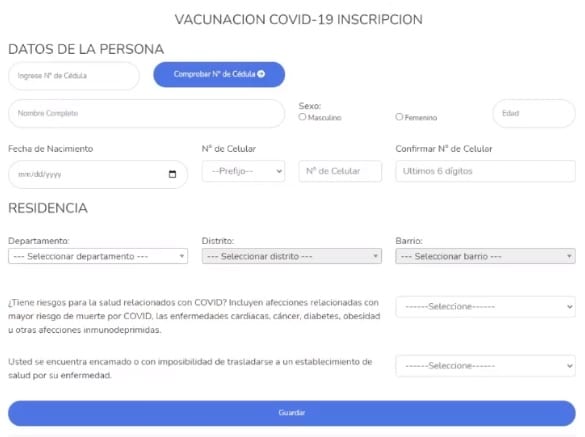 Salud da conocer plataforma de agendamiento para vacunación