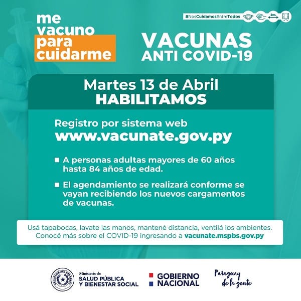 Vacunación: Así se realiza el registro para mayores de 60 años