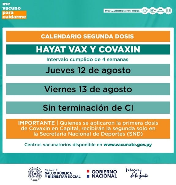 Dan a conocer el calendario de vacunación y vuelve la exigencia de número de cédula